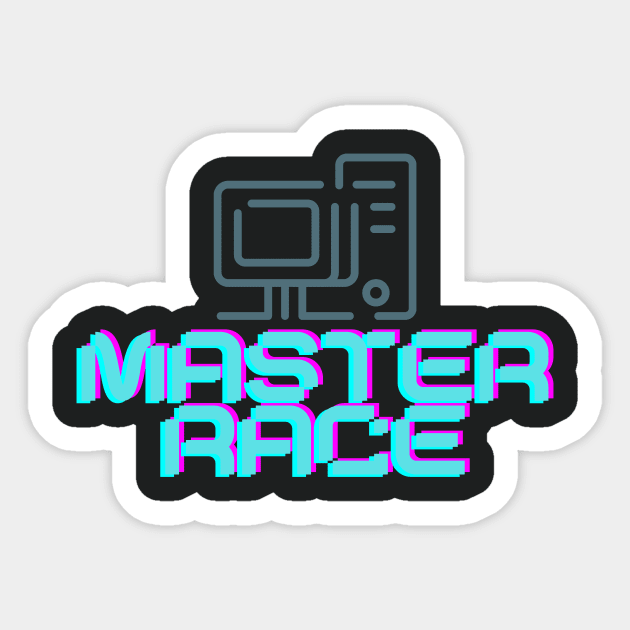 PC Master Race Sticker by Just In Tee Shirts